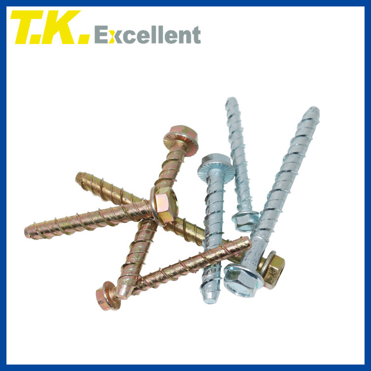 Hexagonal flanged concrete self - tapping anchor cement self - tapping screw screw bolt M8M 10