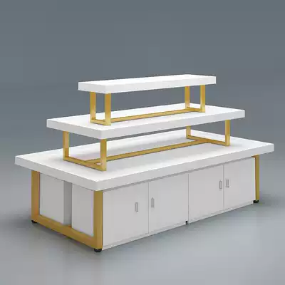 Nakajima cabinet display table supermarket shelf maternal and child shelf display rack jewelry cosmetics three-layer promotional platform running water table