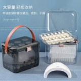 Портативный ящик для хранения для маникюра, японский лак для ногтей, вместительная и большая многослойная косметическая коробка для хранения, увеличенная толщина