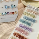 Лак для ногтей для маникюра, стеклянные блестки для ногтей, гель для глаз, кошачий глаз, 2025 года