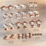 Мультяшное ювелирное украшение для маникюра, наклейки для ногтей с бантиком для ногтей, украшение для ногтей, новая коллекция