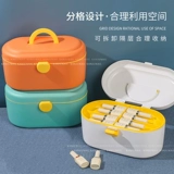 Портативный ящик для хранения для маникюра, японский лак для ногтей, вместительная и большая многослойная косметическая коробка для хранения, увеличенная толщина