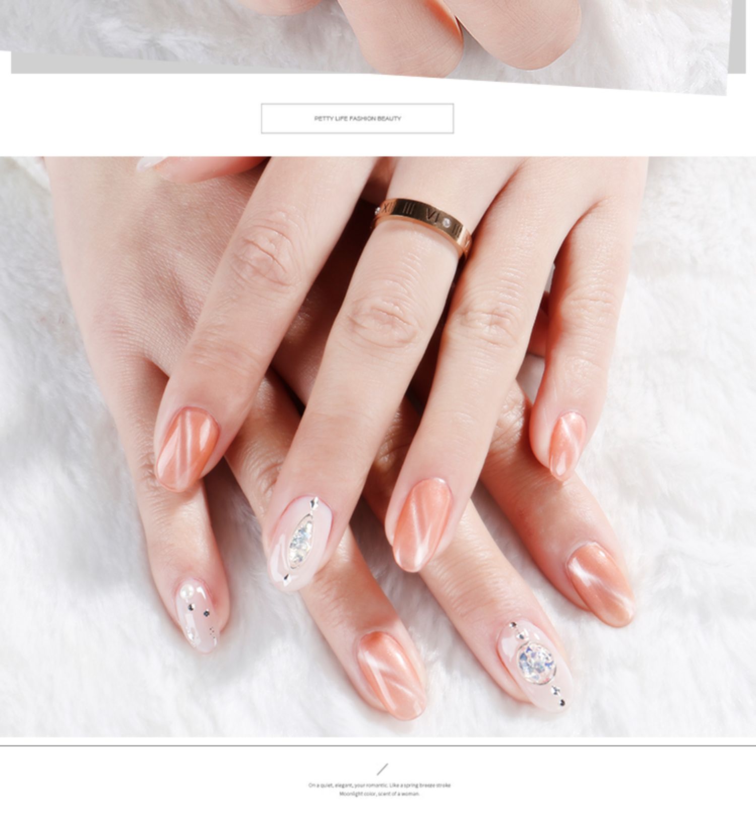 Cat Eye Nail Ba Lan Gradient 3D Glass Star Cat Eye Jade Cat Eye Gel Magnet Barbie Quang trị liệu Nail Ba Lan - Sơn móng tay / Móng tay và móng chân sơn móng tay màu nude
