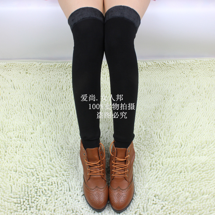 Mùa thu và mùa đông unisex dày ấm dài cộng với vớ nhung đầu gối set quần legging vớ vớ mỏng vớ vớ chân vớ dày mùa đông