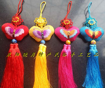 Qingyang sachet handmade double-sided embroidery butterfly small pendants hanging ornaments folk characteristics pure handmade gifts