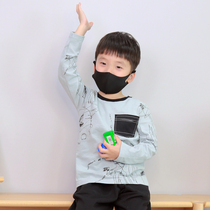 Boys  t-shirt long-sleeved cotton spring and autumn new childrens clothing childrens all-match bottoming shirt round neck top small and medium-sized childrens Japanese