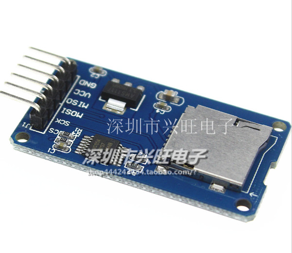 Micro SD卡模块 SPI接口 TF卡读写卡器 带电平转换芯片