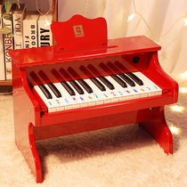  Childrens wooden small piano beginner baby 4 electronic piano toys for boys and girls 1 one 3 years old puzzle 2 birthday gifts