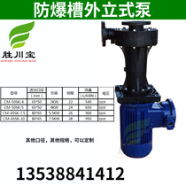 Explosion-proof vertical pump tank outer desulfurization Tower pump idling plastic chemical pump acid and alkali resistant pp spray explosion-proof submerged pump