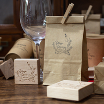 European wedding invitation floral seals handmade greeting cards wedding souvenirs candy packaging gift seals 07