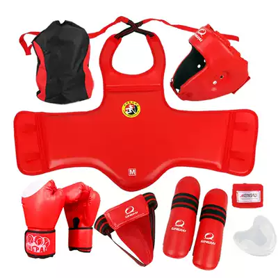 Sanda protective gear full set children adult boxing fight protective gear thick fighting training four five six eight sets