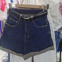 Left one Z1532 high waist denim shorts female summer loose broadlegged leanings slim a pair of pants overhot pants 5