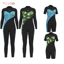 Hevto Professional Wetsuit Men 3mm warm snorkeling jellyfish cold-proof deep diving full body conjoined wet coat water lung woman