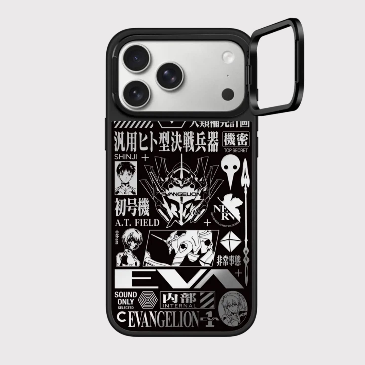 Evangelion Purple Green Shinji Asuka Unit-01 MagSafe Kickstand iPhone Case