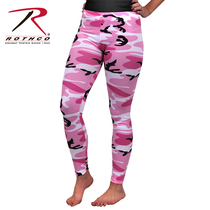 (Broken code clearance) Rothco ladies pink camouflage interior thin tights can be worn outside trousers 3188