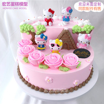 2020 new kt cat snow white creative net red cartoon popular children cake model simulation custom sample