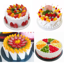 New net red European fruit birthday cake model simulation custom sample window decoration