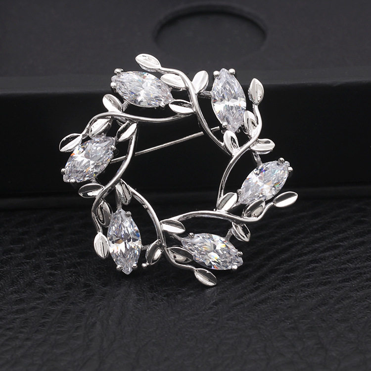 Broche femme en Zircon diamant - Ref 1178309 Image 7