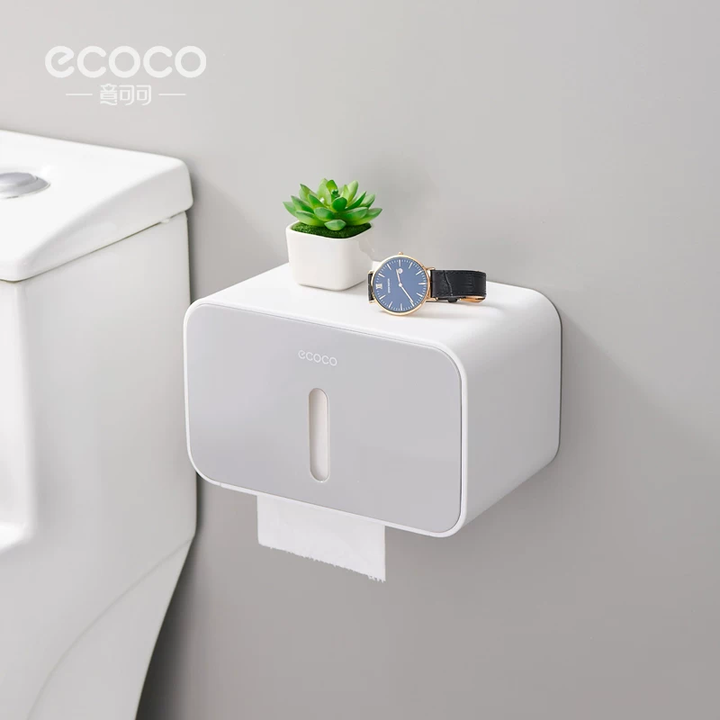 Коробка для туалетной бумаги Ecoco, держатель рулона туалетной бумаги, настенная коробка для туалетной бумаги в ванную