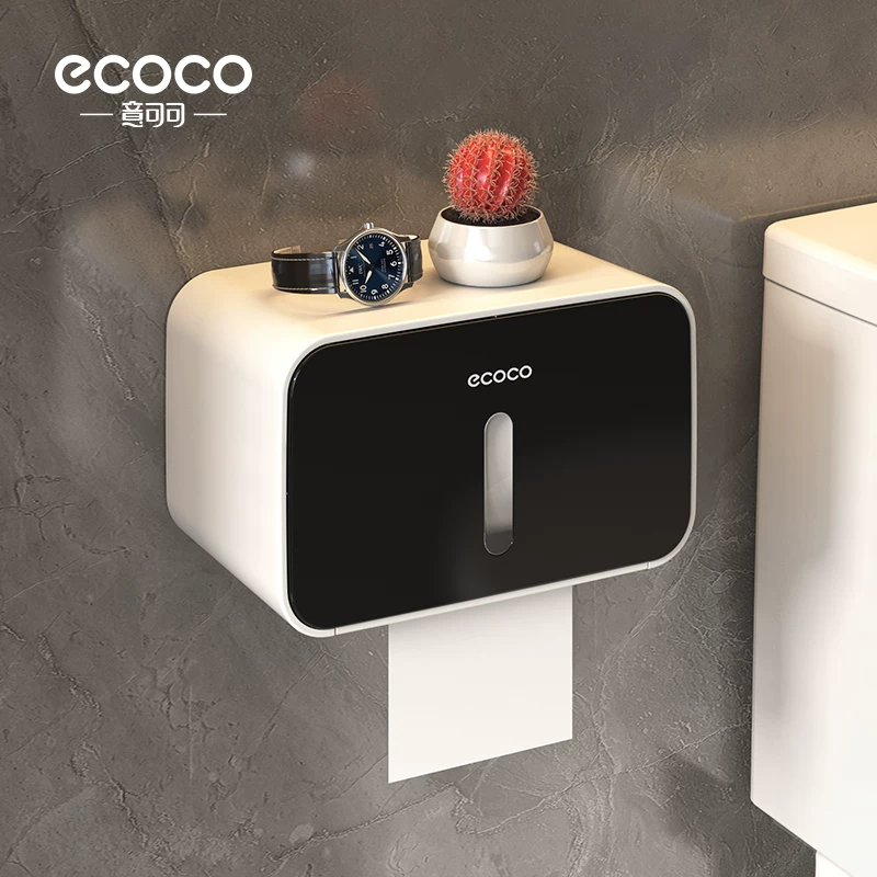 Коробка для туалетной бумаги Ecoco, держатель рулона туалетной бумаги, настенная коробка для туалетной бумаги в ванную