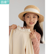 Yinman childrens clothing girls base shirt autumn and winter 2021 new winter womens coat foreign style childrens T-shirt long sleeve