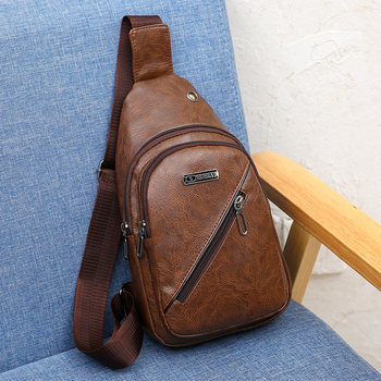 Japanese and korean casual men's chest bag fashionable shoulder bag korean style men's chest backpack crossbody bag trendy personalized shoulder bag