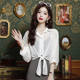 Chiffon sun protection cardigan ບາງໆຂອງແມ່ຍິງ summer ແສງສະຫວ່າງເສື້ອ tulle ກ້ອນຜ້າໄຫມ suspender dress ກັບ blouse