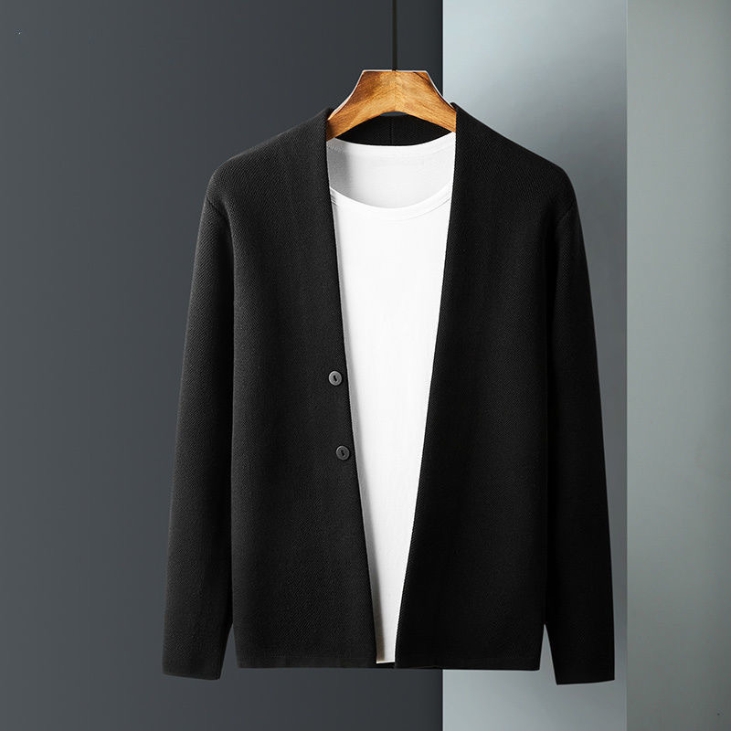 Spring and Autumn Business Men's Cardigan Knitwear Outerwear Sweater Men's Coat Sweater Men's Trendy Tops Clothing Men's Wear