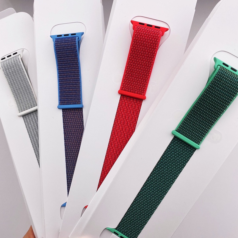 Suitable for Apple Watch Strap Woven Applewatchs11/10Ultra3/2 Nylon Nike Silicone 46/5/2