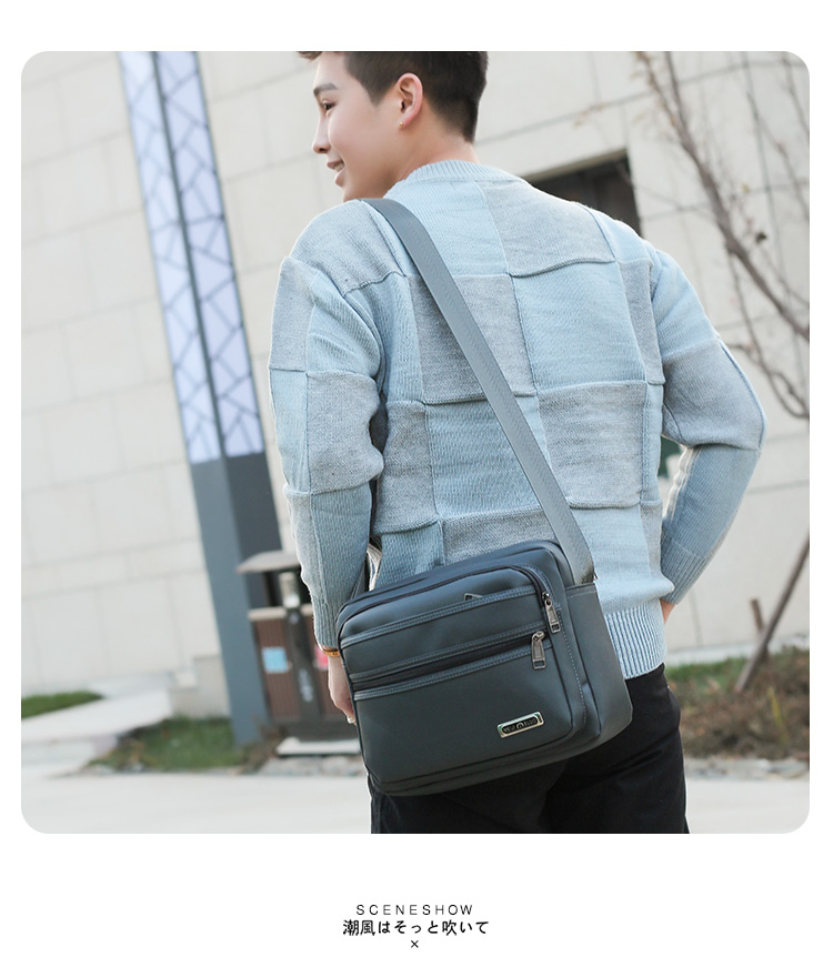 Túi nam Oxford vải nam túi chéo vai túi nylon túi vải không thấm nước nhỏ vuông túi Messenger túi đeo nam