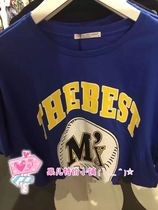 Mjstyle topfeeling counter womens short sleeve T-shirt 618100490 (new in summer) Blue