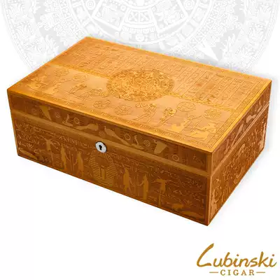 LUBINSKI Humidor Collection Hand carved humidor Imported Spanish cedar wood high-end smoking set