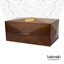 LUBINSKI Cigar moisturizing box Limited edition commemorative cigar alcoholization box Monte cedar wood solid wood cigarette accessories