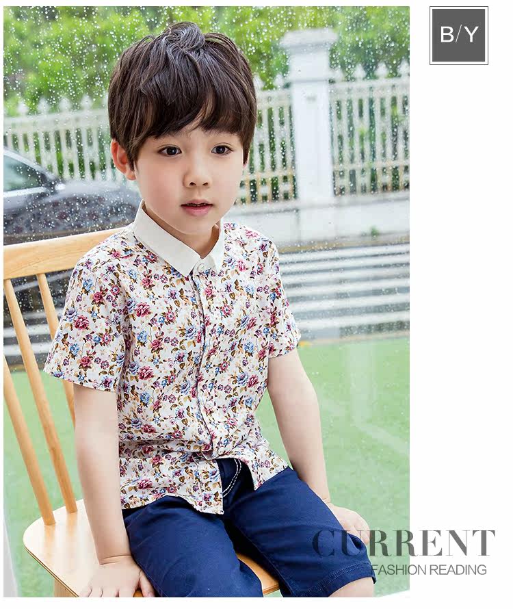 Chemise garcon à manche courte - Ref 2077502 Image 20