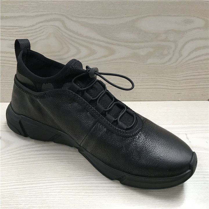 Broken size shoes special men's shoes leather top layer cowhide spring fashion elastic sports casual shoes trendy men's shoes pf