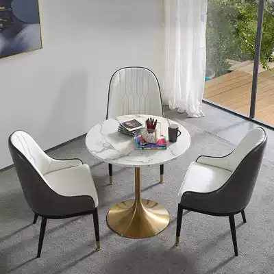 Nordic negotiation table and chair combination sample House exhibition center hotel table and chair simple leisure business reception small round table chair