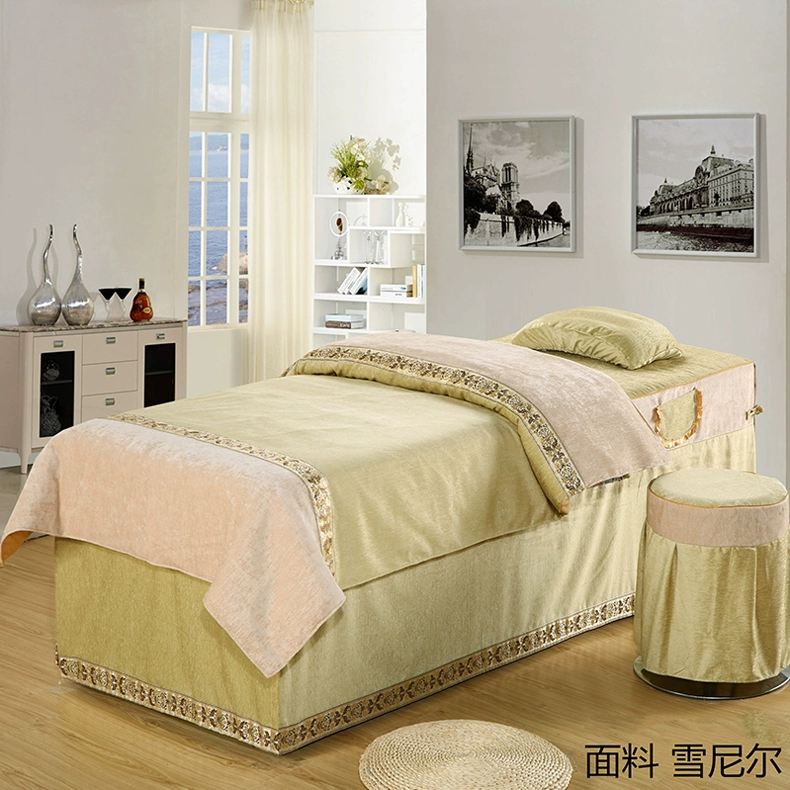 vẻ đẹp quảng cáo salon Beauty khăn trải giường denim thẩm mỹ viện bedspread và liệu pháp xoa bóp vận chuyển massage giường bìa - Trang bị tấm