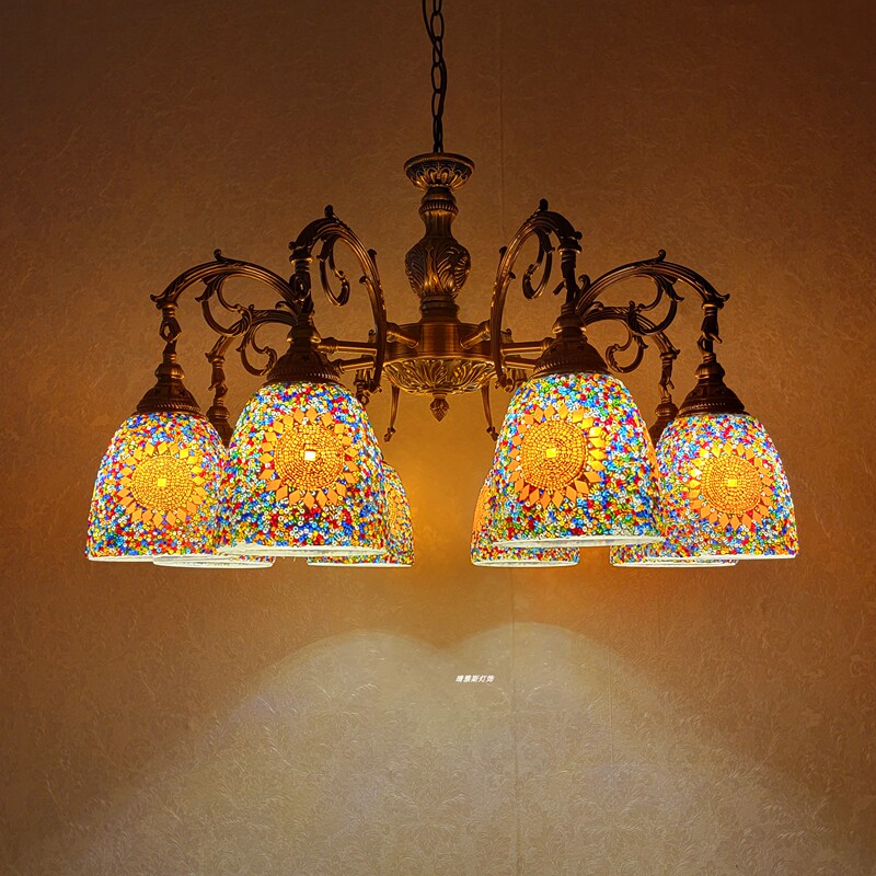 Exotic Romantic Turkish Style Ancient Room Living Room Homestay Retro Clubhouse Cafe Xinjiang Restaurant Chandelier