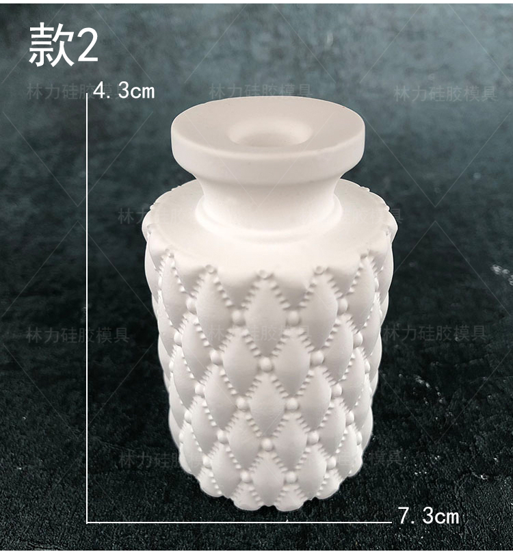 Bình hoa ba chiều silicone khuôn hướng dẫn tự làm hoa bình hoa hương liệu thạch cao khuôn châu Âu trang trí nhà khuôn bánh nhúng