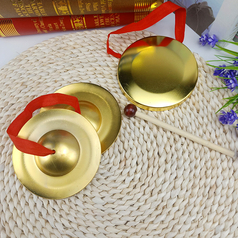 Children's three sentences and a half props, bronze gongs and drums, kindergarten Orff percussion instruments, copper cymbals, 3 and a half sentences