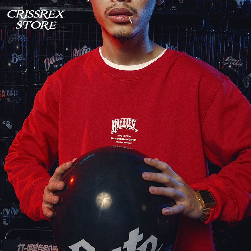 Battles Autumn Winter State Tide Base printed on the bottom Loose Street 100 Hitch Lovers' Clothing