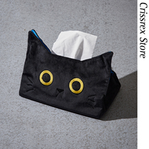 In stock BEAMS mmts Luna cartoon kitten furry three-dimensional cat ears cute home creative tissue box