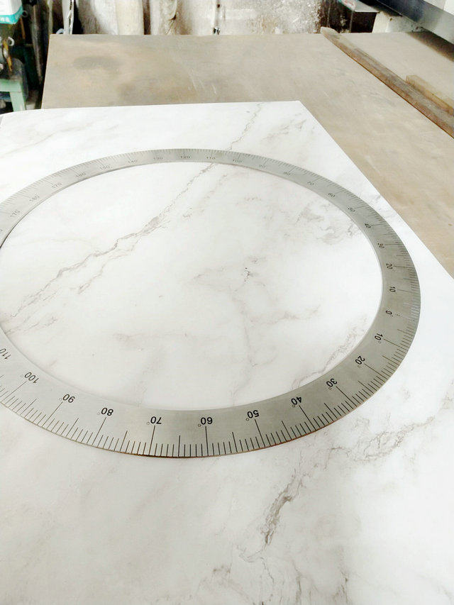 Steel sheet ruler universal Protractor round dial semicircle R ruler Ruler Angle Square Triangle-Taobao