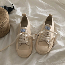 Lin Xingshen Korean canvas shoes female ulzzang students Joker retro port flavor ins tide Japanese board shoes