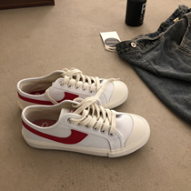 Lin Xian ginseng retro harbor wind low-top canvas shoes women ins Japanese Harajuku ulzzang street shoot chic board shoes tide