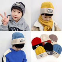 Childrens hats winter boys and girls wool caps cotton knitted hats for boys and girls warm hooded caps