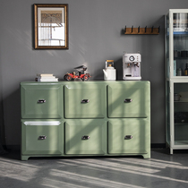 JO WORKS NORDIC RETRO METAL WINE CABINET INDUSTRIAL WIND STORAGE CABINET CUSTOMIZABLE WITH LARGE VOLUME CLOTHING CABINET DINING SIDE