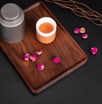 Minimalist custom made of solid wood walnut wood dinner plate fruit tray minimalist fashion wind artisan artisan carpenter