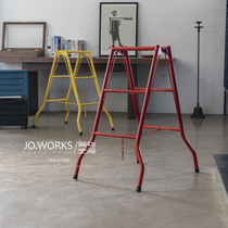 JO ` WORKS multifunction home herringbone ladders industrial wind photography folding ladders load-bearing ladders metal double side ladders