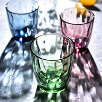 Italy imported diamond glass transparent shaking sound with the same creative water cup wine glass Juice cup teacup heat-resistant